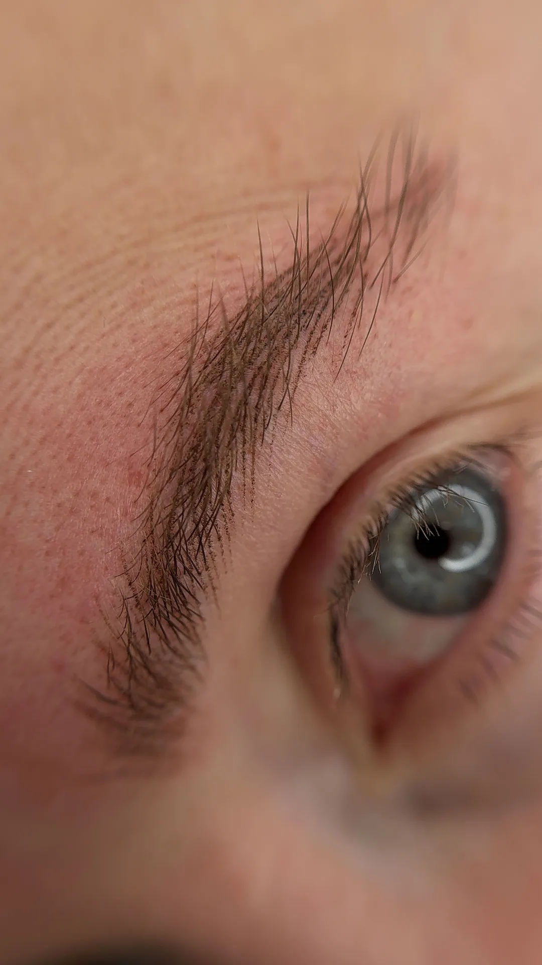 Brew wykonana techniką Éclat Brows™ - świeżo po zabiegu